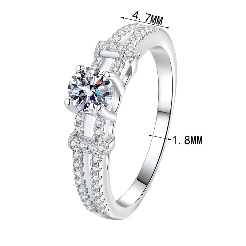 Apaison Sparkling D Color 5mm Moissanite Women Ring - Bride Wedding Engagement Anniversary 925 Sterling Silver Jewelry Gift
Apaison Sparkling D Color 5mm Moissanite Women Ring - Bride Wedding Engagement Anniversary 925 Sterling Silver Jewelry Gift