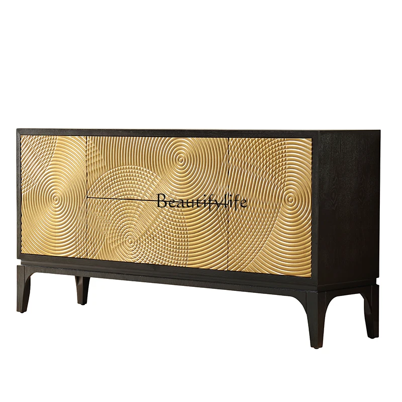 Boutique neoclassical dining side cabinet living room solid wood American country carved European locker
Boutique neoclassical dining side cabinet living room solid wood American country carved European locker