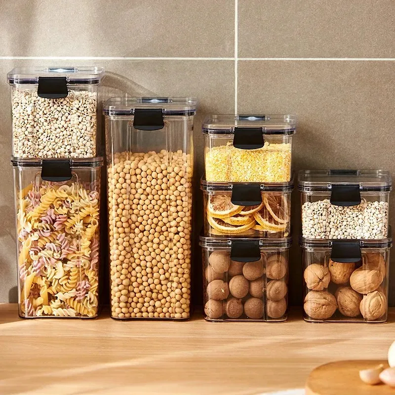 Airtight Food Storage Containers for Kitchen, Stackable Clear Plastic Pantry Organizers, Sealed Boxes for Cereal, Pasta & Snacks
Airtight Food Storage Containers for Kitchen, Stackable Clear Plastic Pantry Organizers, Sealed Boxes for Cereal, Pasta & Snacks