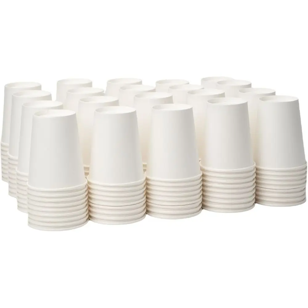1000 Pack 8 oz Disposable Paper Coffee Cups - Ideal for Cafes, Bistros, Businesses, and Home Use
1000 Pack 8 oz Disposable Paper Coffee Cups - Ideal for Cafes, Bistros, Businesses, and Home Use