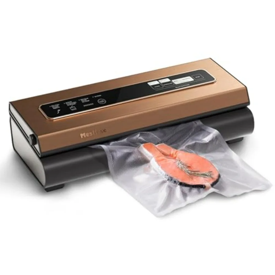 Vacuum Sealer Machine Powerful 90Kpa Precision 6-in-1 Compact Vacuum Food Preservation System Built-in Cutter, 2 Bag Rolls & 5 P
Vacuum Sealer Machine Powerful 90Kpa Precision 6-in-1 Compact Vacuum Food Preservation System Built-in Cutter, 2 Bag Rolls & 5 P