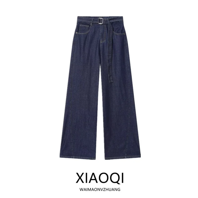 Spring 2026 High Waist Wide Leg Jeans Women's Fashion Versatile Belted Long Pants New Arrival Elegant Casual Classic Fit
Spring 2026 High Waist Wide Leg Jeans Women's Fashion Versatile Belted Long Pants New Arrival Elegant Casual Classic Fit