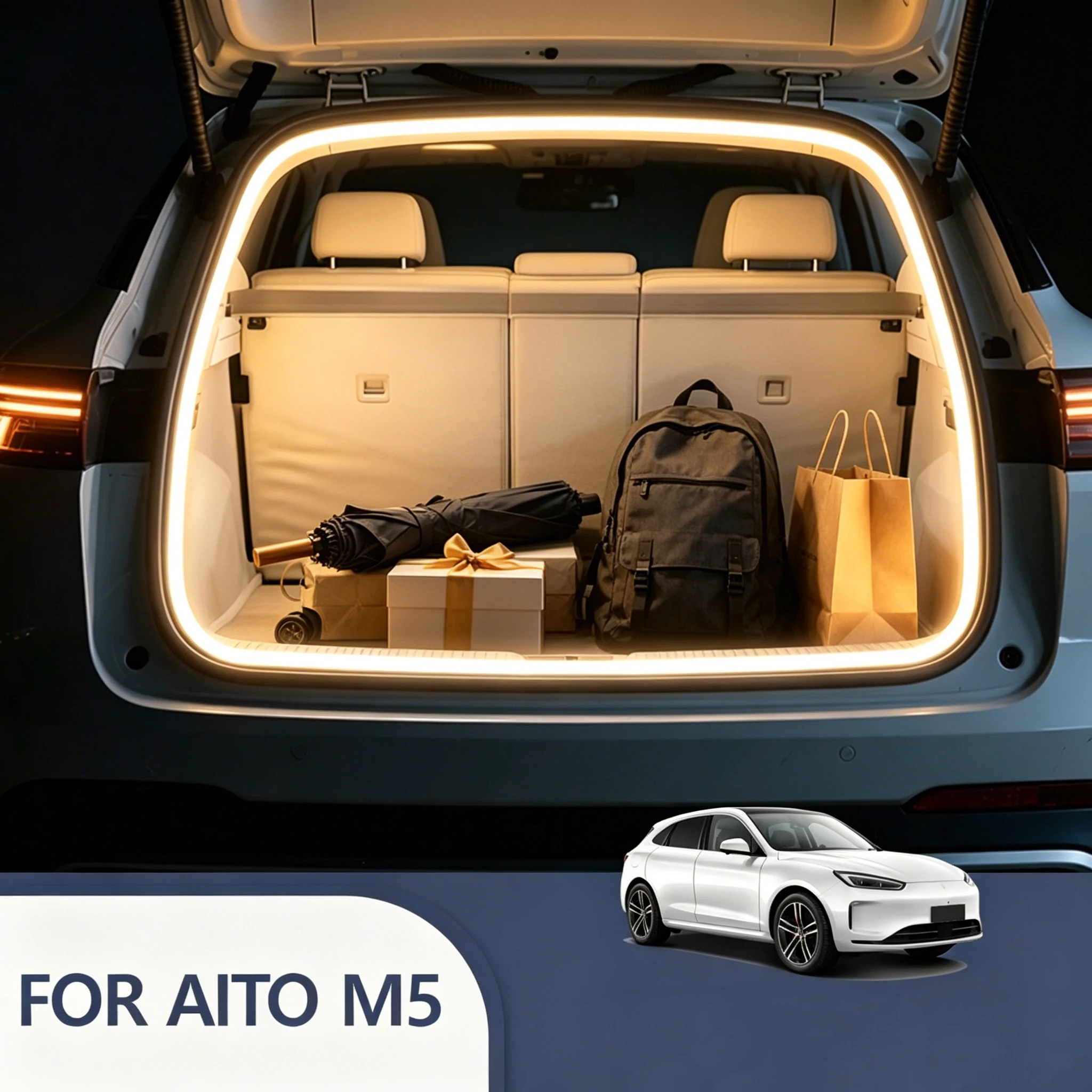 FOR AITO M5 Rear Trunk LED Light Bar Strips Trunk Interior Decorative Lamp Strip Luggage Atmosphere Light
FOR AITO M5 Rear Trunk LED Light Bar Strips Trunk Interior Decorative Lamp Strip Luggage Atmosphere Light