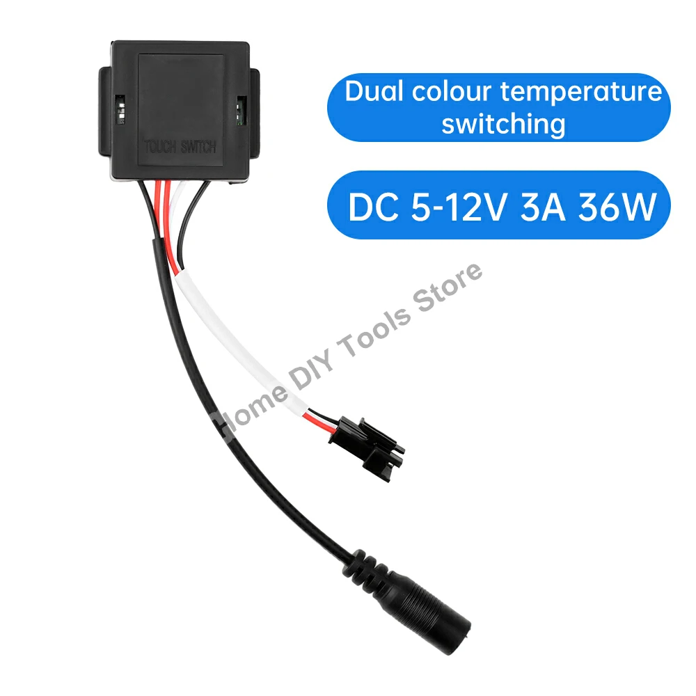 DC5-12V Touch Sensor Switch Bathroom Makeup Mirror LED Monochrome dual color Electrodeless Dimming Mirror Smart Switch Adjusta
DC5-12V Touch Sensor Switch Bathroom Makeup Mirror LED Monochrome dual color Electrodeless Dimming Mirror Smart Switch Adjusta