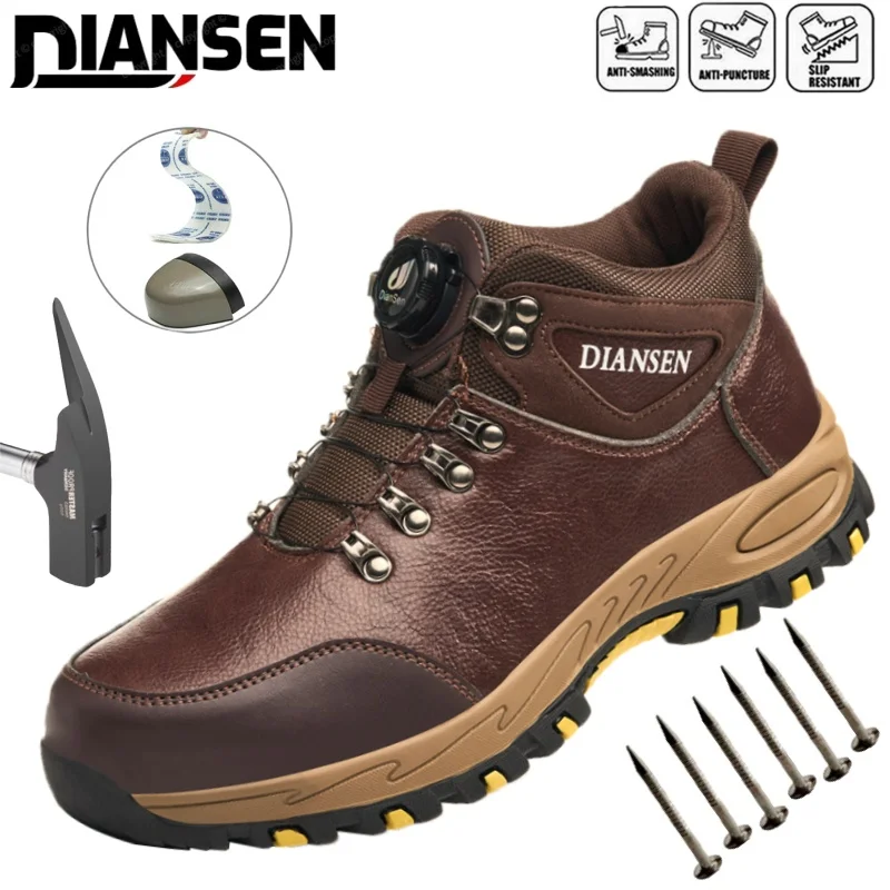 Waterproof Men Steel Toe Protective Safety Shoes Non Slip Abrasion Resistant Work Shoes Men Kevlar Insoles Heavy Industryc Shoe
Waterproof Men Steel Toe Protective Safety Shoes Non Slip Abrasion Resistant Work Shoes Men Kevlar Insoles Heavy Industryc Shoe