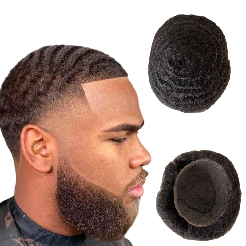 Indian Virgin Human Hair Systems 1# Jet Black Color 12mm Wave Toupee Full Lace Unit for Black Men
Indian Virgin Human Hair Systems 1# Jet Black Color 12mm Wave Toupee Full Lace Unit for Black Men