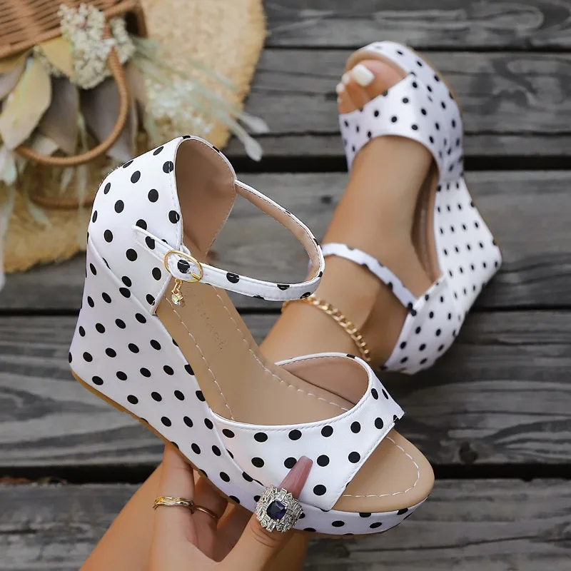 Fashion Simple Ankle Strap Open Toe Casual Women's Sandals 2026 New Polka Dot Thick Soled Comfort Women Shoes Босоножки Женские
Fashion Simple Ankle Strap Open Toe Casual Women's Sandals 2026 New Polka Dot Thick Soled Comfort Women Shoes Босоножки Женские
