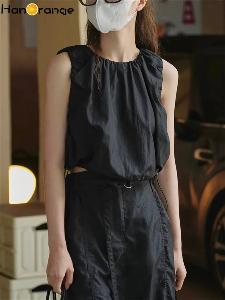 HanOrange 2026 Summer High Waist Super Short Nylon Vest Women Fluffy Cool Drawstring Tank Top Black/Beige Apricot
HanOrange 2026 Summer High Waist Super Short Nylon Vest Women Fluffy Cool Drawstring Tank Top Black/Beige Apricot