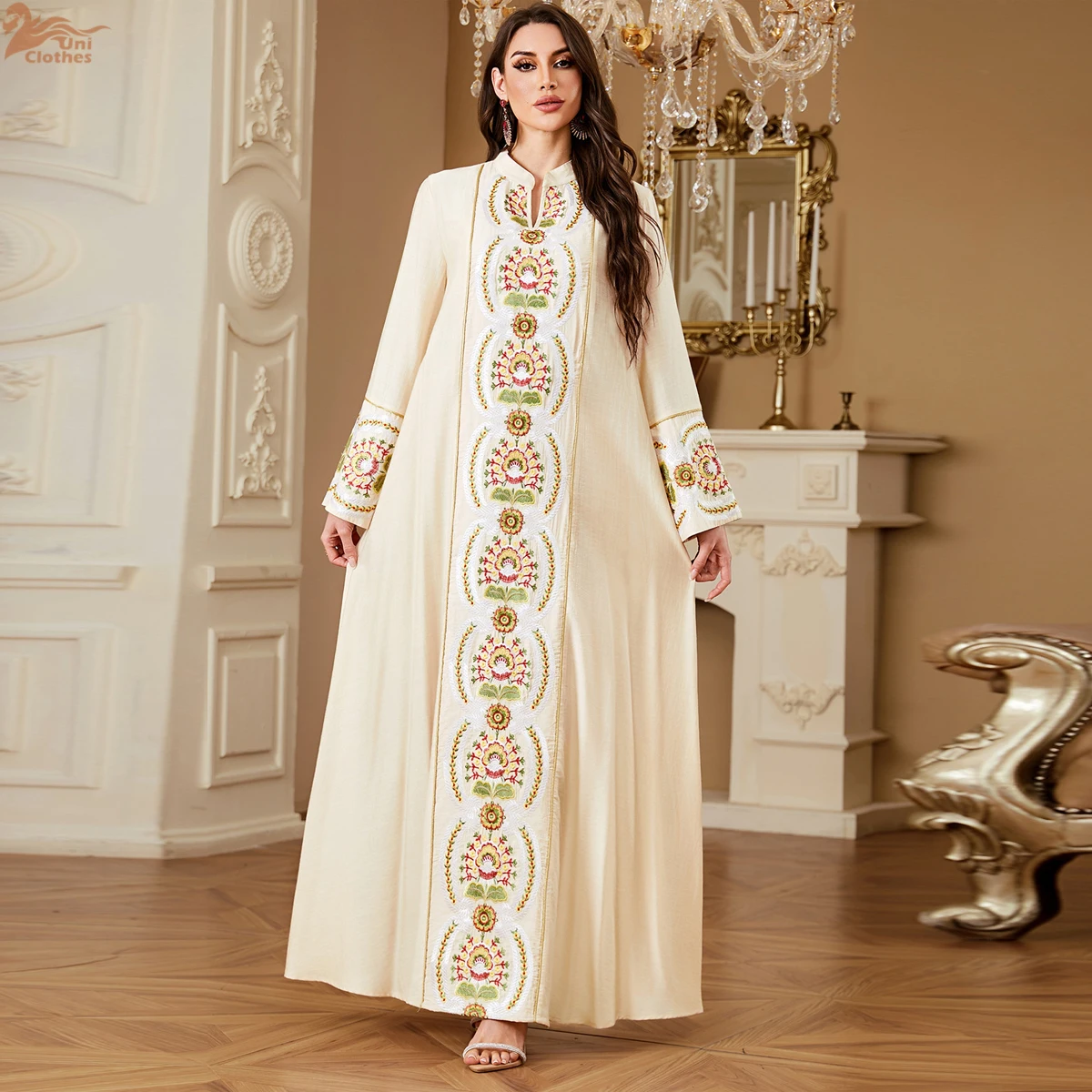 Zahraa New Muslim Embroidery Loose Maxi Dress Kaftan Dresses Womens Dubai Moroccan Elegant Abaya 2026
Zahraa New Muslim Embroidery Loose Maxi Dress Kaftan Dresses Womens Dubai Moroccan Elegant Abaya 2026