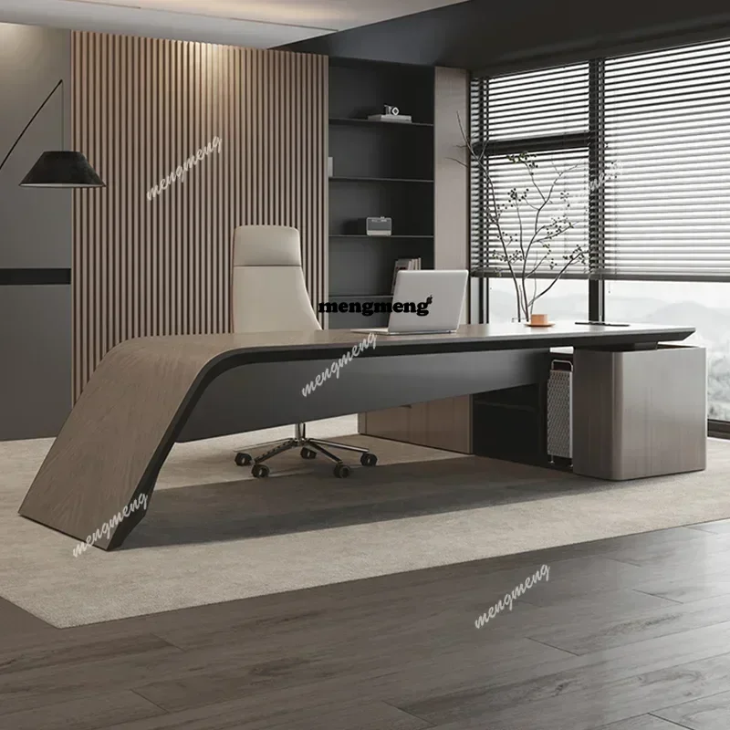 Hot sales Light luxury high-end desk boss table and chair combination simple modern office high-end manager table
Hot sales Light luxury high-end desk boss table and chair combination simple modern office high-end manager table