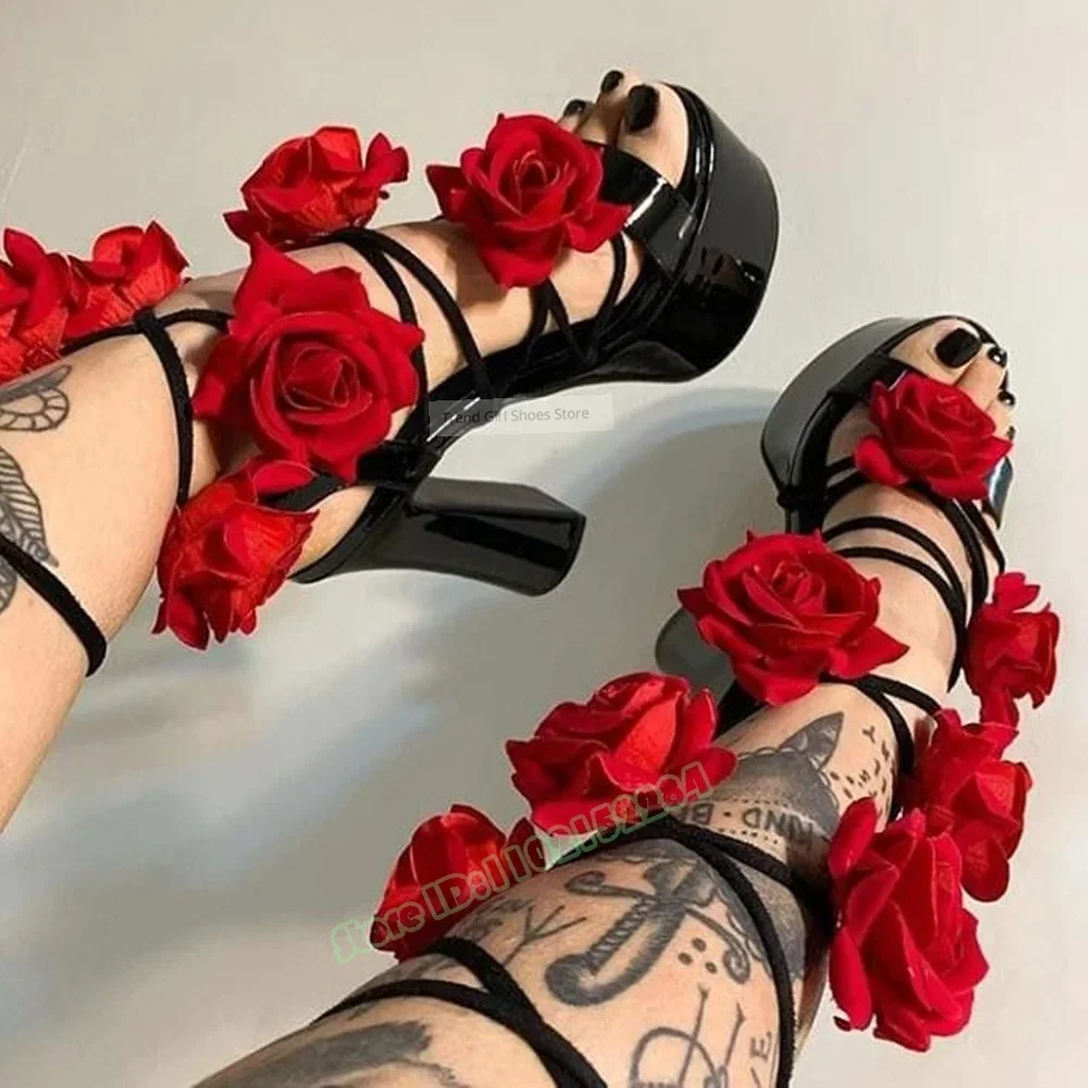 Сандалии с ремешками в виде розы, сандалии на полой платформе со шнуровкой, женская пикантная обувь, летняя дизайнерская обувь на массивном высоком каблуке для вечеринок
Сандалии с ремешками в виде розы, сандалии на полой платформе со шнуровкой, женская пикантная обувь, летняя дизайнерская обувь на массивном высоком каблуке для вечеринок