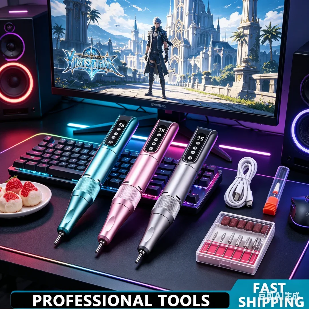 Majestic Wireless Nail Drill Pen 35000RPM USB Rechargeable Durable Portable Manicure Tool for Refined Nail File Polishing
Majestic Wireless Nail Drill Pen 35000RPM USB Rechargeable Durable Portable Manicure Tool for Refined Nail File Polishing