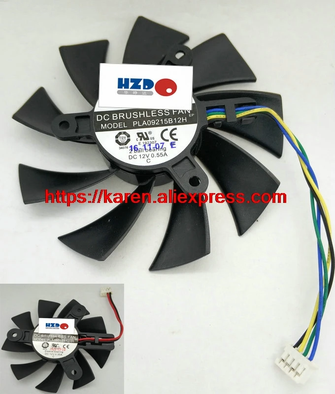 PLA09215B12H 4Wire 4Pin 12V 0.55A cooler fan For MSI N560 570 580GTX HD6870 Graphics card cooling PLA08015S12HH
PLA09215B12H 4Wire 4Pin 12V 0.55A cooler fan For MSI N560 570 580GTX HD6870 Graphics card cooling PLA08015S12HH