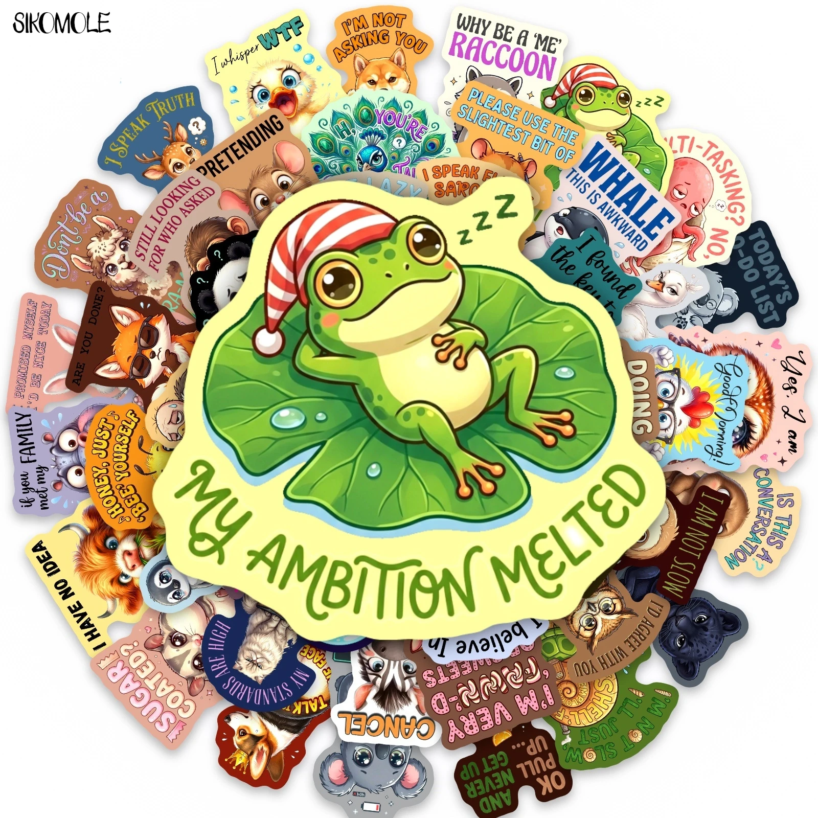 10/30/50PCS Cartoon Funny Phrases Animals Stickers Book DIY Skateboard Toys Guitar Luggage Suitcase Decoration Graffiti Sticker
10/30/50PCS Cartoon Funny Phrases Animals Stickers Book DIY Skateboard Toys Guitar Luggage Suitcase Decoration Graffiti Sticker
