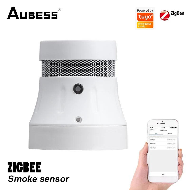 Tuya Zigbee Smart Smoke Detector Sensor Security Alarm System Smart life/tuya App Remote Control Smoke Alarm Fire Protection
Tuya Zigbee Smart Smoke Detector Sensor Security Alarm System Smart life/tuya App Remote Control Smoke Alarm Fire Protection