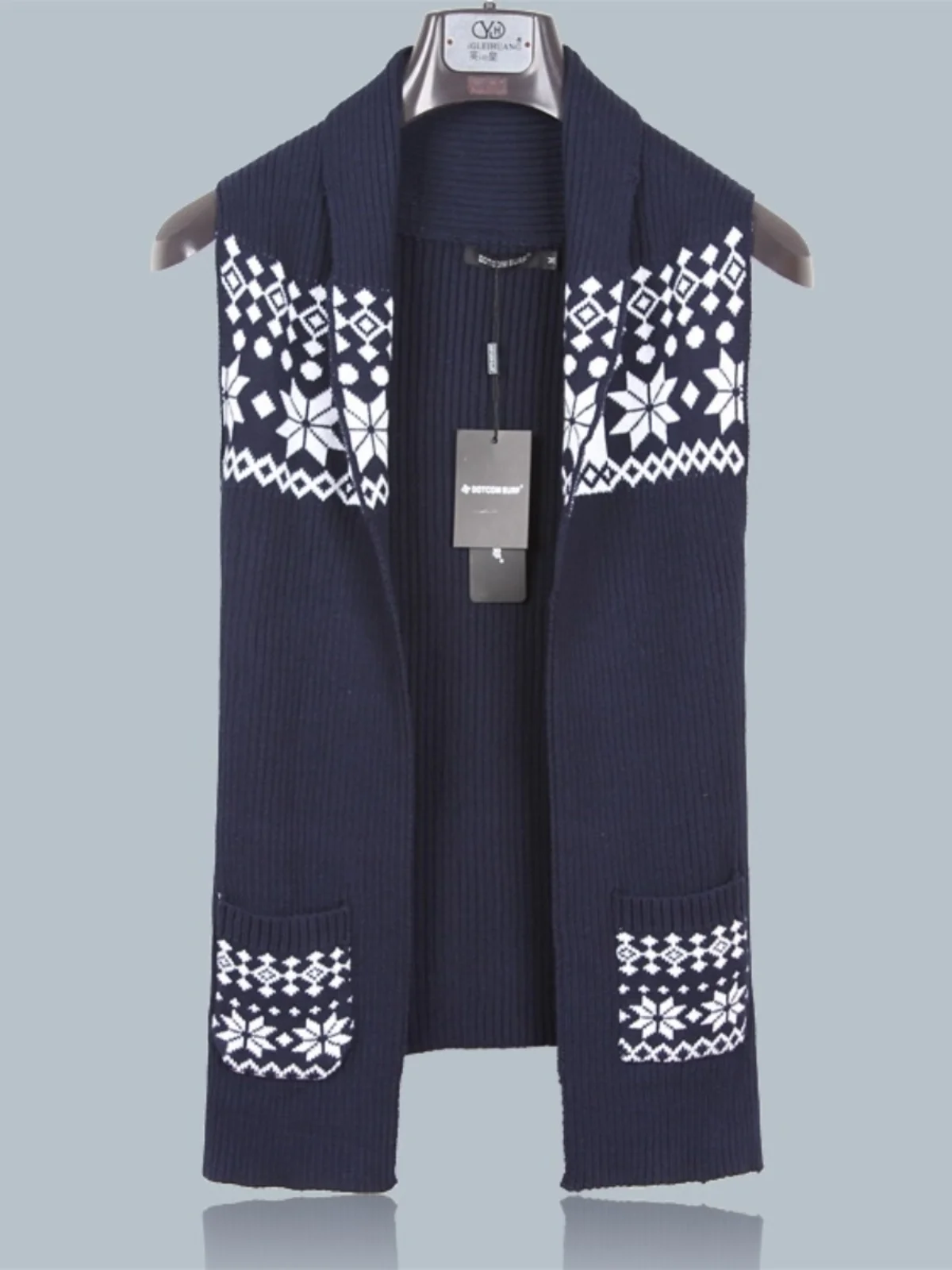 Spring Autumn Men's Fashion Long Knitted Cardigan Sweater Vest Sleeveless Stand Collar Soft Cotton Casual Street Style
Spring Autumn Men's Fashion Long Knitted Cardigan Sweater Vest Sleeveless Stand Collar Soft Cotton Casual Street Style