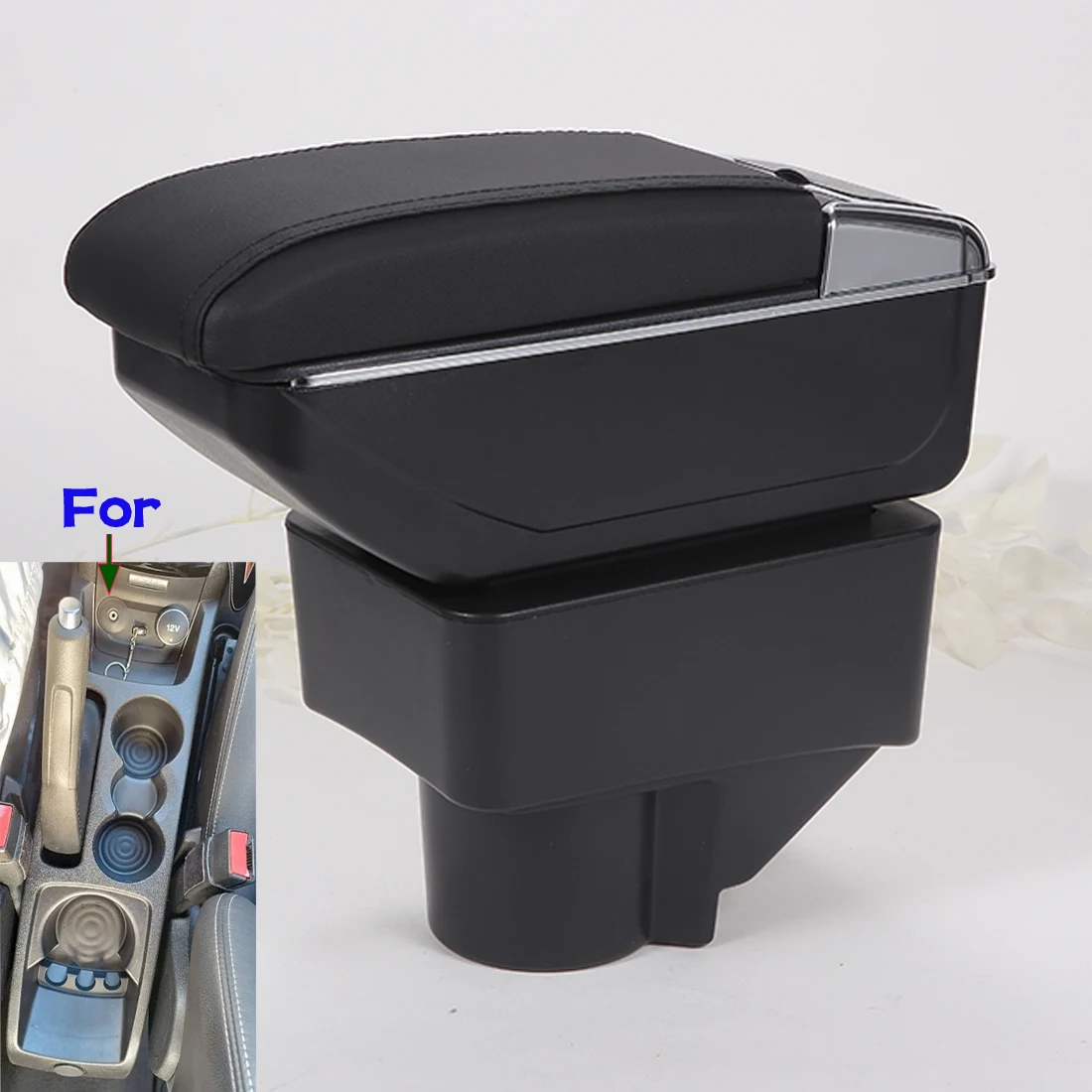 Подлокотник для Ford Fiesta, автомобильный подлокотник для Ford Fiesta 3, 2011-2018 годы, автомобильный ящик для хранения, аксессуары из искусственной кожи, простая установка
Подлокотник для Ford Fiesta, автомобильный подлокотник для Ford Fiesta 3, 2011-2018 годы, автомобильный ящик для хранения, аксессуары из искусственной кожи, простая установка