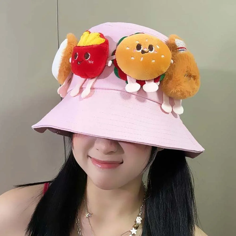 Breathable Sunscreen Basin Cap Wide-Brimmed Adjustable Hamburger Fisherman Hat French Fries Lightweight Cartoon Sunshade Hat
Breathable Sunscreen Basin Cap Wide-Brimmed Adjustable Hamburger Fisherman Hat French Fries Lightweight Cartoon Sunshade Hat