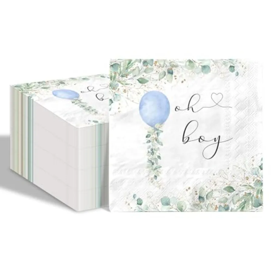 80 Pcs Greenery Oh Boy Paper pkins Watercolor Blue Balloon Disposable pkins Botanical Eucalyptus Leaves Baby Sr pkins for Boy B
80 Pcs Greenery Oh Boy Paper pkins Watercolor Blue Balloon Disposable pkins Botanical Eucalyptus Leaves Baby Sr pkins for Boy B