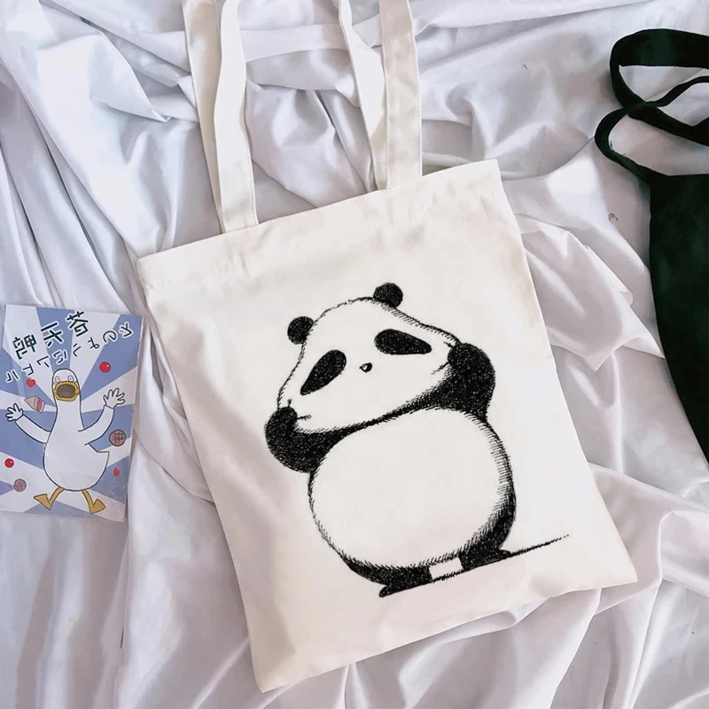 Cute Cartoon Panda Patterned Canvas Bag Kawaii Panda Fashion Leisure Shopping Travel Large Size Reusable Convenient Handbag
Cute Cartoon Panda Patterned Canvas Bag Kawaii Panda Fashion Leisure Shopping Travel Large Size Reusable Convenient Handbag