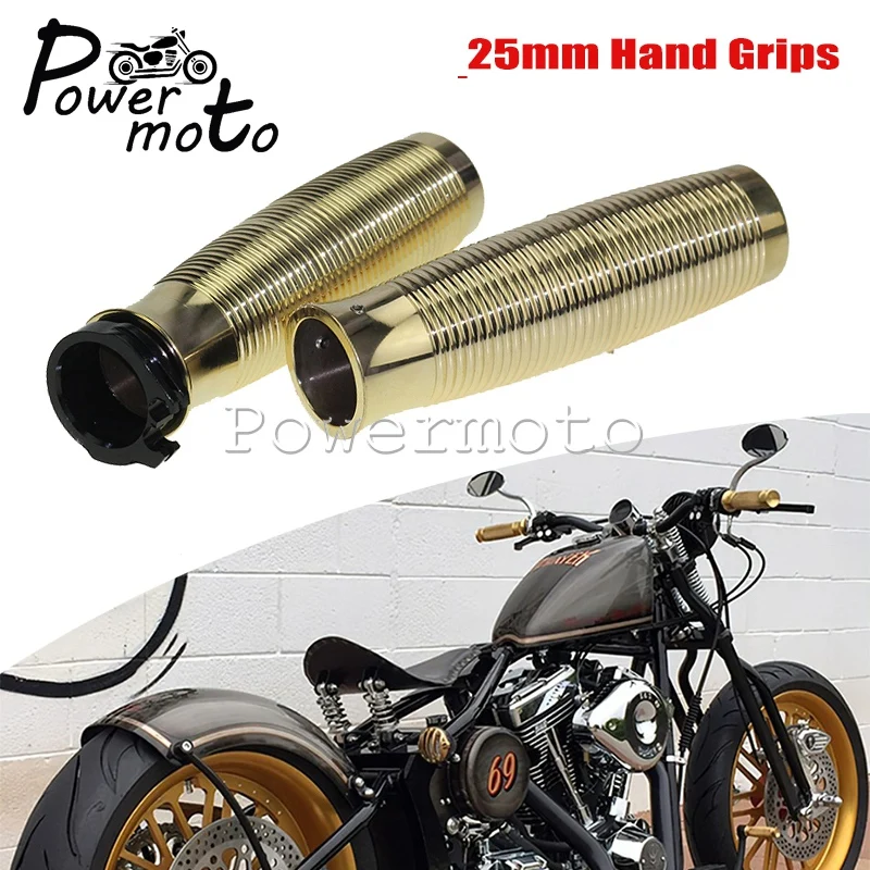 Motorcycle Brass 1" Handlebar Grips 25mm Hand Grip Cover Universal For Harley Sportster 883N XL1200 883 Chopper Scrambler Custom
Motorcycle Brass 1" Handlebar Grips 25mm Hand Grip Cover Universal For Harley Sportster 883N XL1200 883 Chopper Scrambler Custom