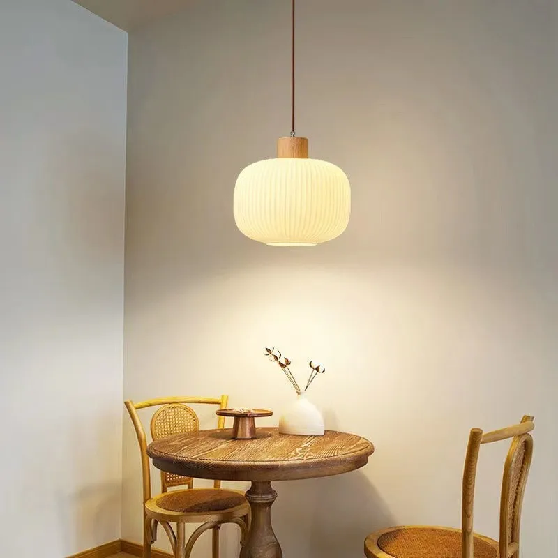 Japanese Style Wooden Logs White Glass Pendant Lights Nordic Restaurant Coffee Shop Bar Lamps Aesthetic Chandeliers LED Lights
Japanese Style Wooden Logs White Glass Pendant Lights Nordic Restaurant Coffee Shop Bar Lamps Aesthetic Chandeliers LED Lights