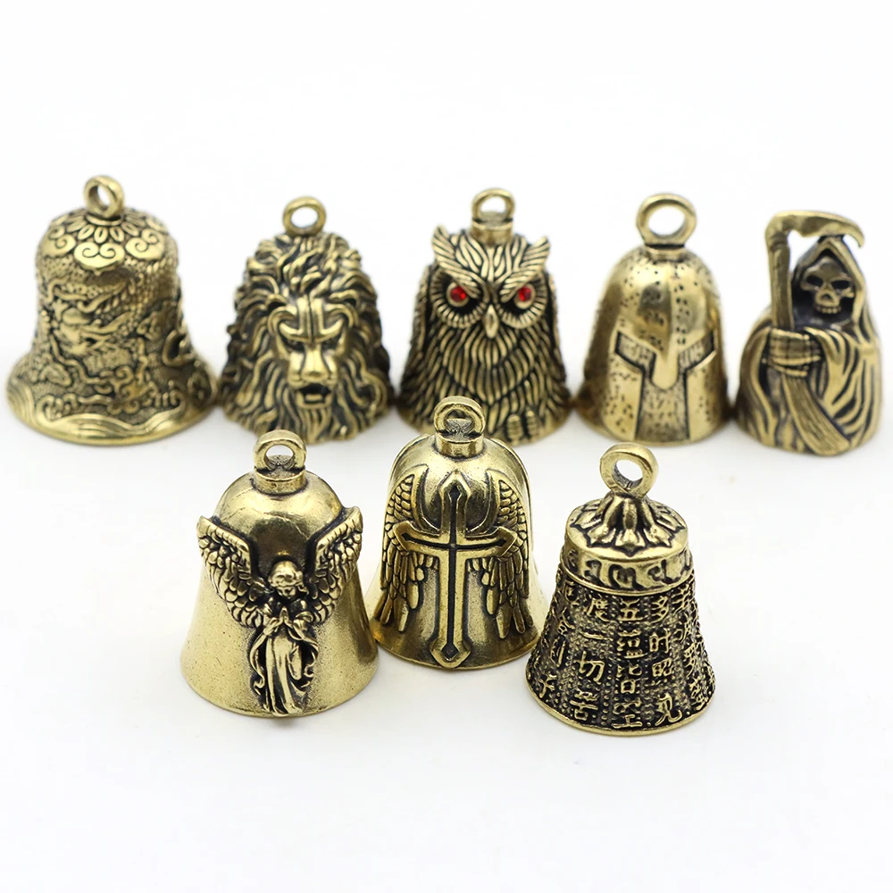 Owl Brass Bell Hand Carving Vintage Crafts Good Luck Ornament DIY Keychain Wind Chime Doorbell Home Decor Halloween Xmas Gift 
Owl Brass Bell Hand Carving Vintage Crafts Good Luck Ornament DIY Keychain Wind Chime Doorbell Home Decor Halloween Xmas Gift