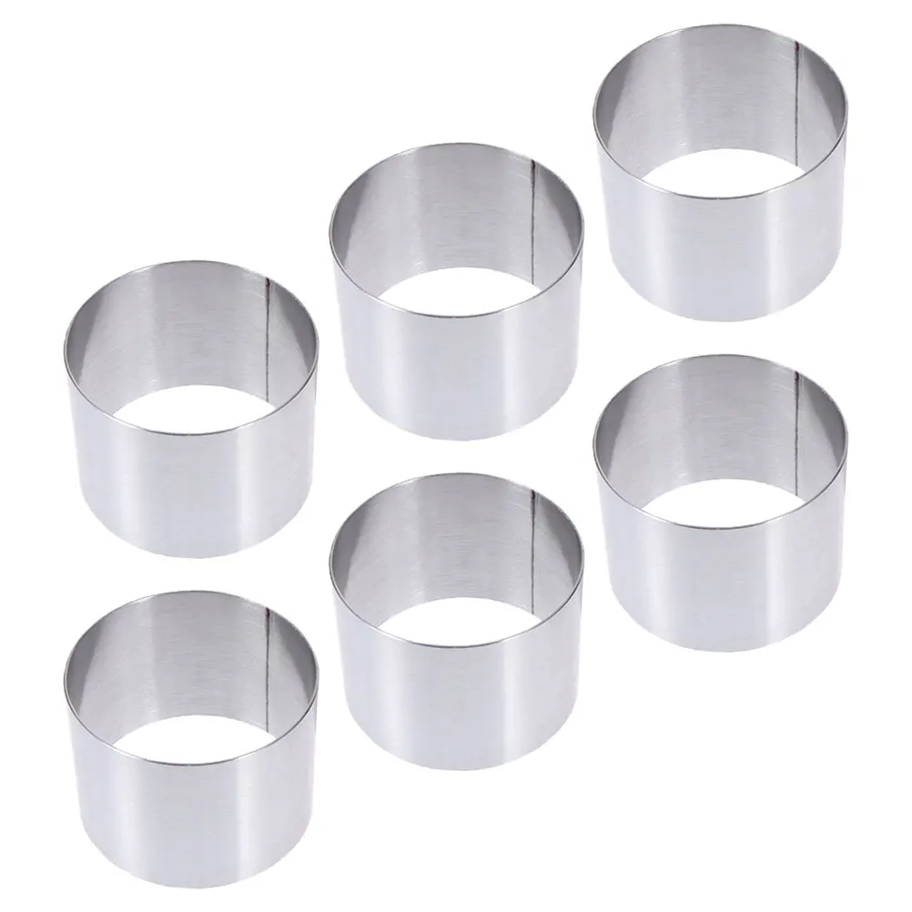 6 Pcs Stainless Steel Cake Mold Mousse Circle Round Baking Pan Kitchen Small Cookie Shaping Tools Non Stick Tray Cake Ring
6 Pcs Stainless Steel Cake Mold Mousse Circle Round Baking Pan Kitchen Small Cookie Shaping Tools Non Stick Tray Cake Ring