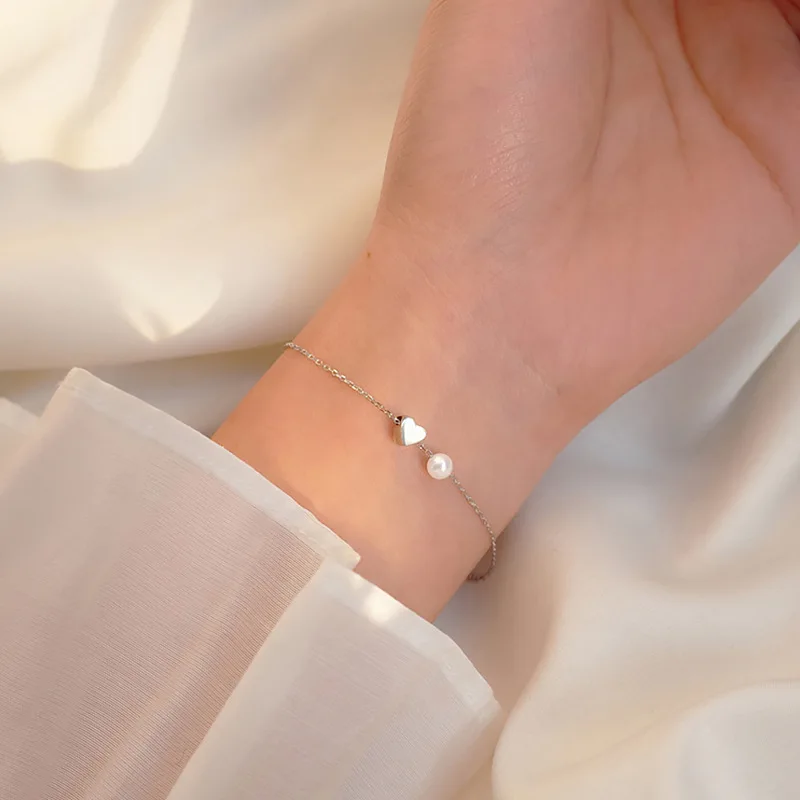 Стерлингового Серебра 925, жемчужное сердце, цепочка на удачу, браслеты-манжеты, женские винтажные корейские ювелирные изделия высшего качества, ювелирные изделия
Стерлингового Серебра 925, жемчужное сердце, цепочка на удачу, браслеты-манжеты, женские винтажные корейские ювелирные изделия высшего качества, ювелирные изделия