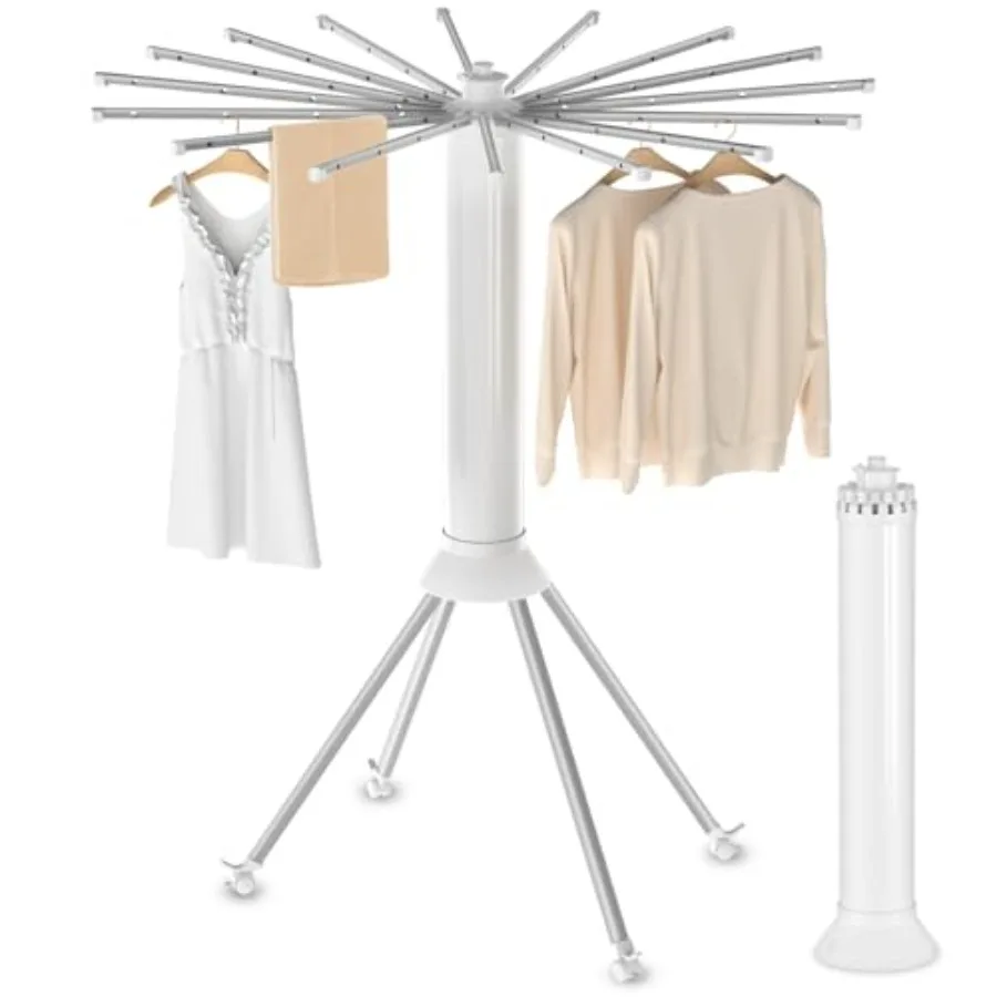 4-Legged Foldable Outdoor Clothes Drying Rack with 4 Pulleys Aluminum Alloy Portable Laundry Drying Rack in Silver for Indoor B
4-Legged Foldable Outdoor Clothes Drying Rack with 4 Pulleys Aluminum Alloy Portable Laundry Drying Rack in Silver for Indoor B