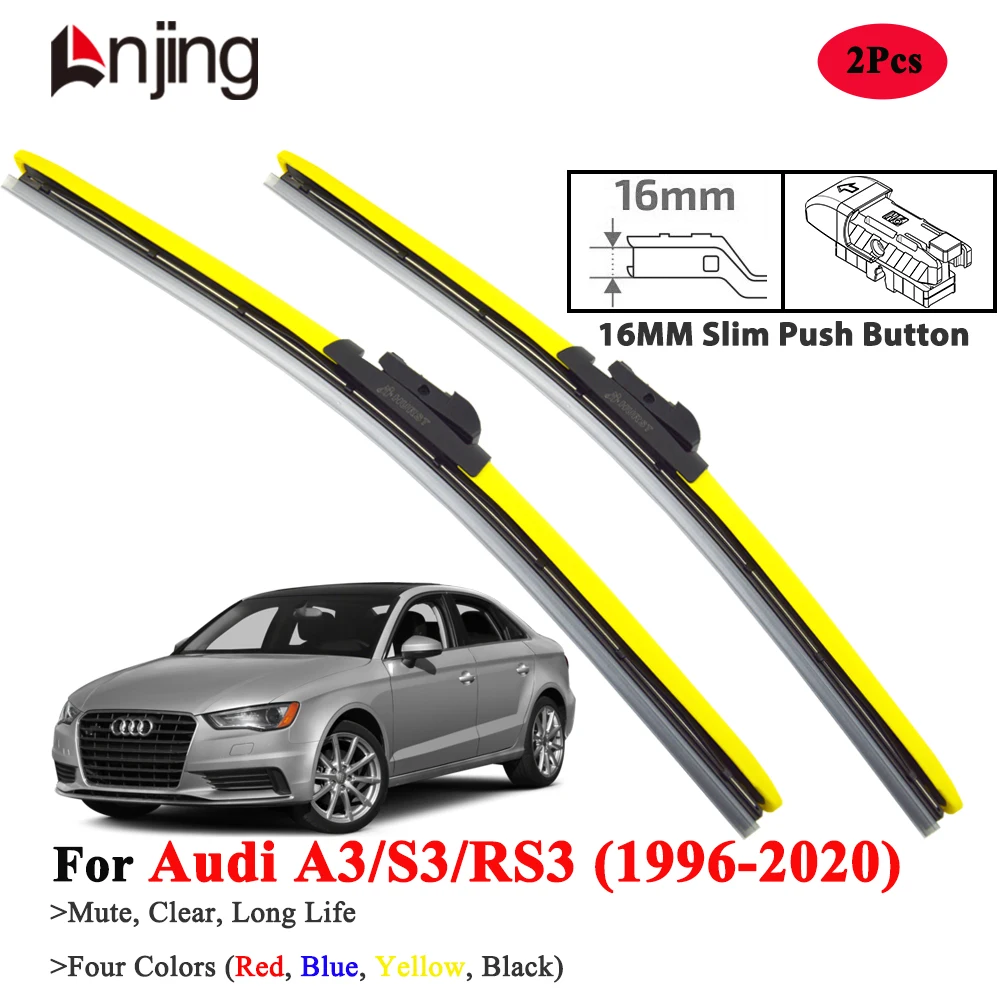 LNJING Colorful Wiper Blades For Audi A3 S3 RS3 Sportback limousine Covertible 1996-2020
LNJING Colorful Wiper Blades For Audi A3 S3 RS3 Sportback limousine Covertible 1996-2020