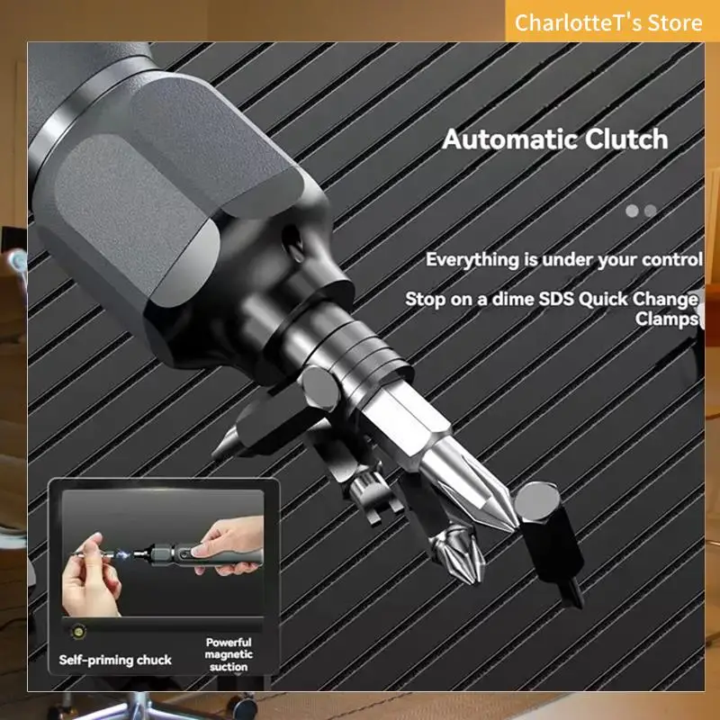Mini Electric Screwdriver Mini Cordless Electric Screwdriver Rechargeable Kitchen Drill Multifunctional-ABLI
Mini Electric Screwdriver Mini Cordless Electric Screwdriver Rechargeable Kitchen Drill Multifunctional-ABLI