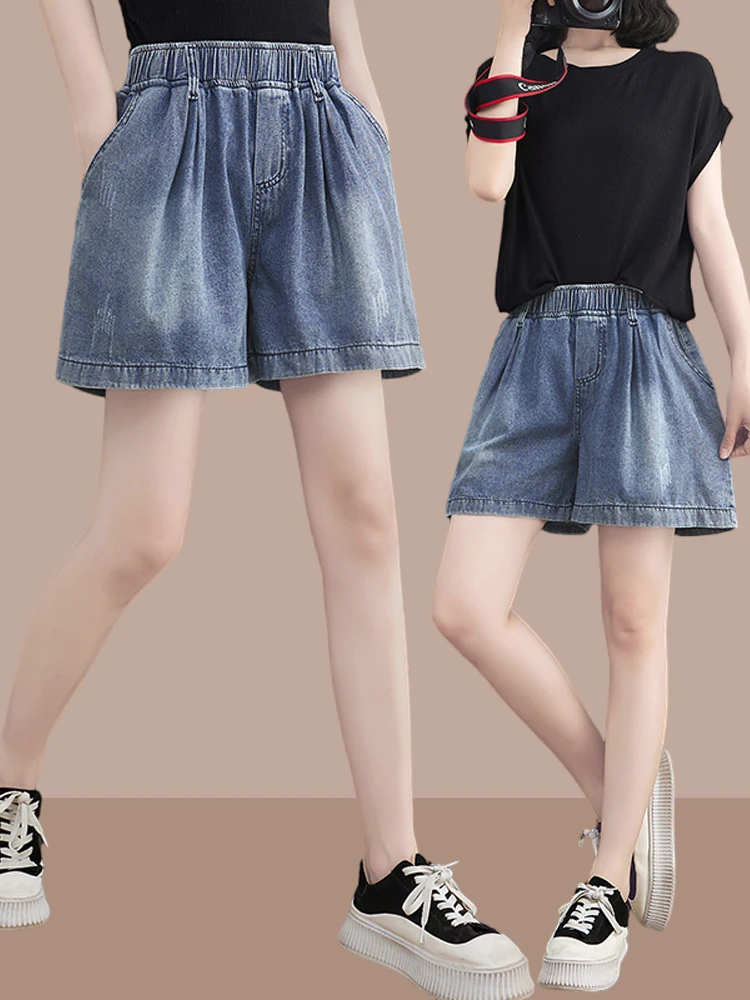 Loose Women's Jeans Five-Point Short Straight Leg Retro Slimming Casual Sports Wide Leg Pants Korean Style Commute Wind
Loose Women's Jeans Five-Point Short Straight Leg Retro Slimming Casual Sports Wide Leg Pants Korean Style Commute Wind