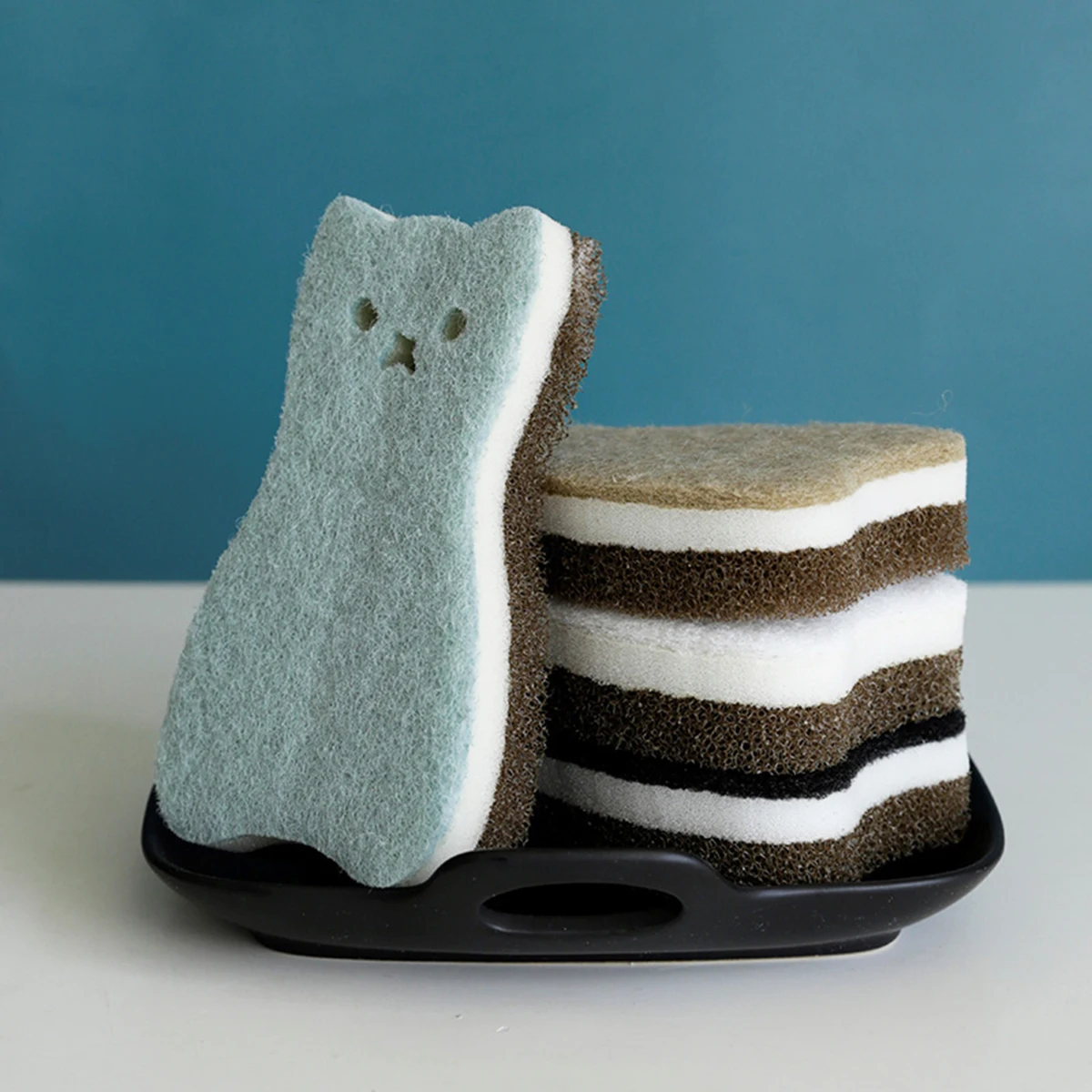8Pcs Cartoon Cleaning Sponge Kitchen Premium Scouring Pad Lightweight Cute Cat Shape Dish Bowl Cup Home Practical Use Grease
8Pcs Cartoon Cleaning Sponge Kitchen Premium Scouring Pad Lightweight Cute Cat Shape Dish Bowl Cup Home Practical Use Grease