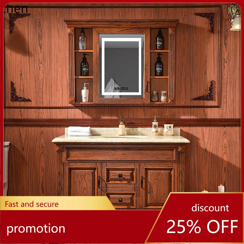 ZML Bathroom Cabinet Set Floor-standing Washbasin Solid Wood Handwashing Sink Bathroom Mirror Cabinet
ZML Bathroom Cabinet Set Floor-standing Washbasin Solid Wood Handwashing Sink Bathroom Mirror Cabinet