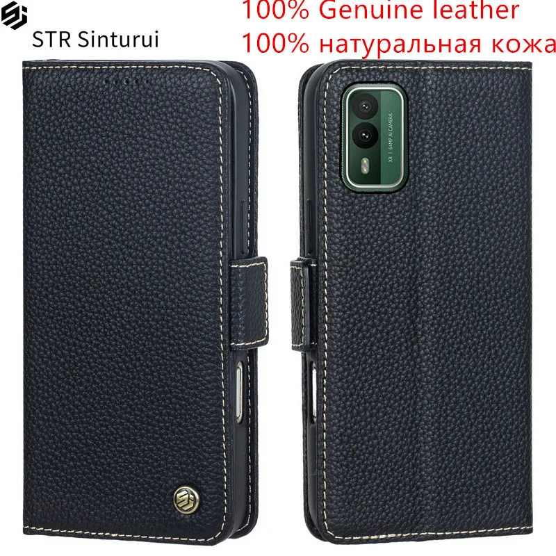 STR Genuine lychee grain leather card Slot Wallet Cover For Nokia XR21 X100 X20 G400 G300 G100 G50 G60 C31 C300 Flip phone Case
STR Genuine lychee grain leather card Slot Wallet Cover For Nokia XR21 X100 X20 G400 G300 G100 G50 G60 C31 C300 Flip phone Case