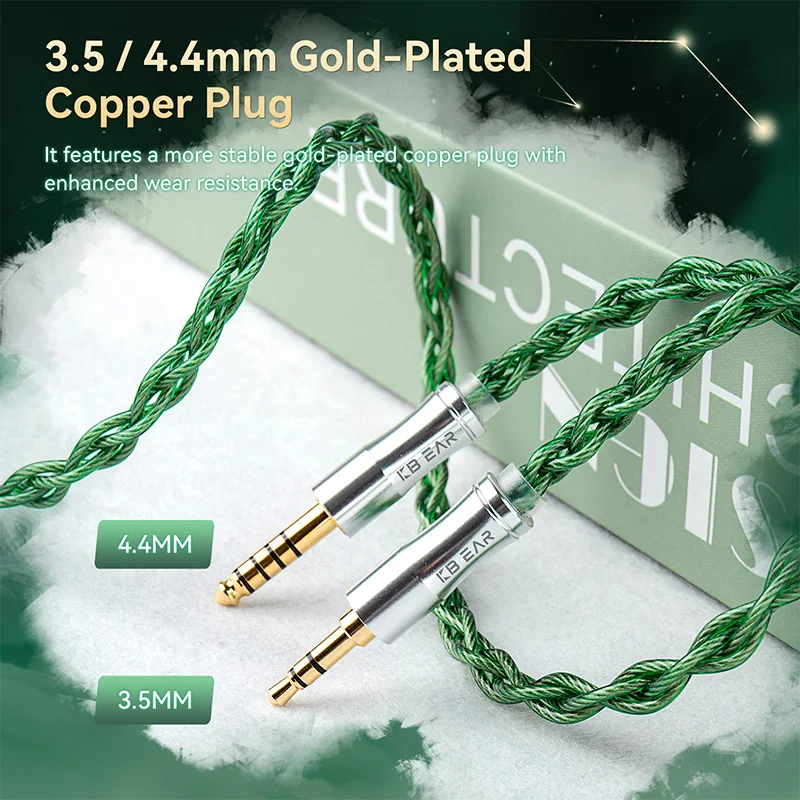 KBEAR Aegis Wire HiFi MMCX Wired headphone Audio upgrade cable MH04 4 cores High-purity silver-plated OFC 0.78 2PIN/QDC Cable
KBEAR Aegis Wire HiFi MMCX Wired headphone Audio upgrade cable MH04 4 cores High-purity silver-plated OFC 0.78 2PIN/QDC Cable