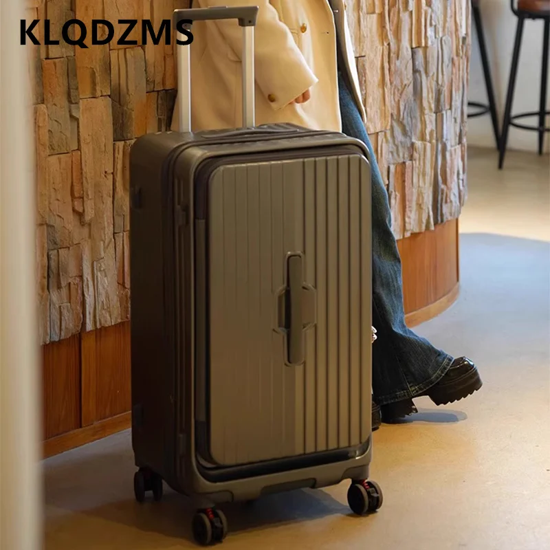 KLQDZMS ручная кладь для путешествий, посадочный чемодан с боковым отверстием, 20 дюймов, 24 дюйма, 26 дюймов, 28 дюймов, женский чемодан большой вместимости, чемодан для салона 
KLQDZMS ручная кладь для путешествий, посадочный чемодан с боковым отверстием, 20 дюймов, 24 дюйма, 26 дюймов, 28 дюймов, женский чемодан большой вместимости, чемодан для салона