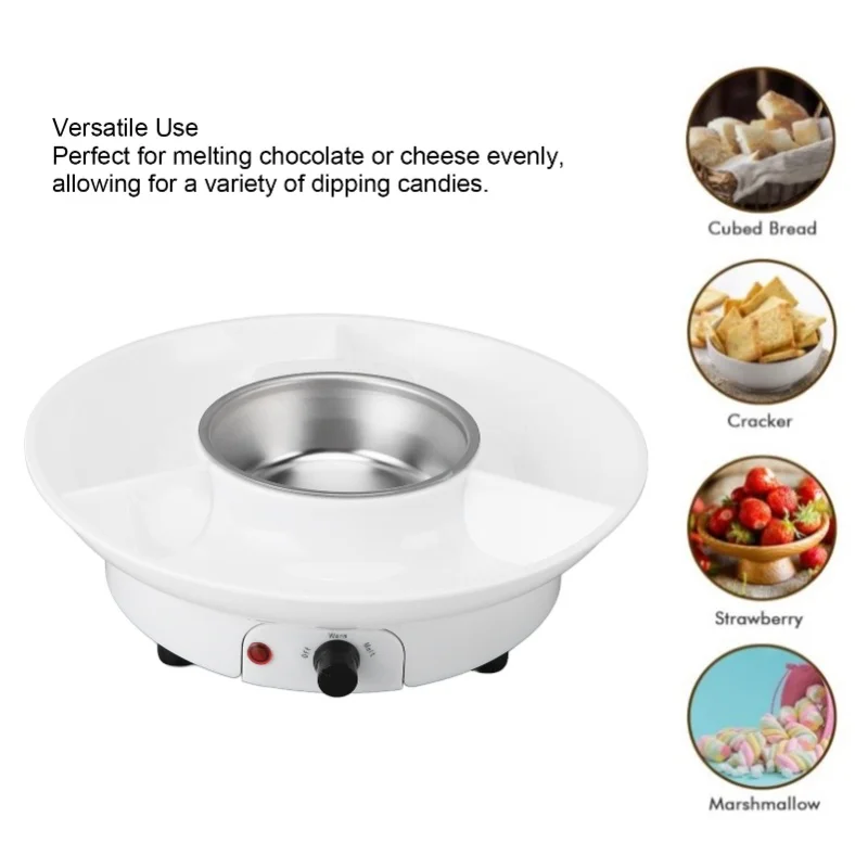 Electric Fondue Pot Set With 10 Forks 25W 2 Gears Versatile Chocolate Fondue Pot Melting Chocolate Small Pot For Party Wedding
Electric Fondue Pot Set With 10 Forks 25W 2 Gears Versatile Chocolate Fondue Pot Melting Chocolate Small Pot For Party Wedding