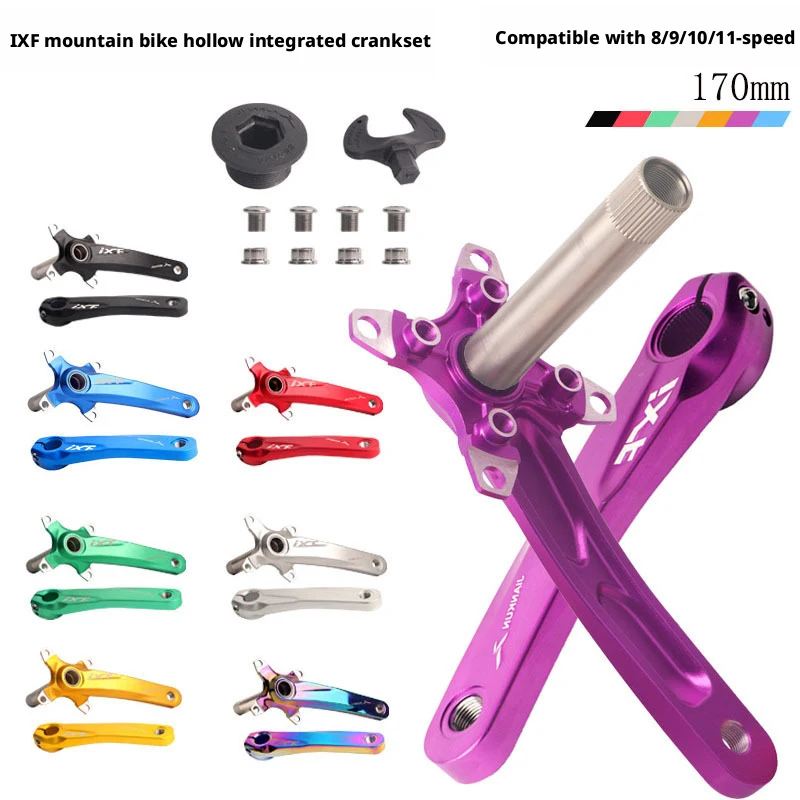 IXF Hollowtech II Crank Arm Set, 104 BCD Single Speed MTB Crank, Left & Right Crank Arms for Shimano Compatible Mountain Bike
IXF Hollowtech II Crank Arm Set, 104 BCD Single Speed MTB Crank, Left & Right Crank Arms for Shimano Compatible Mountain Bike