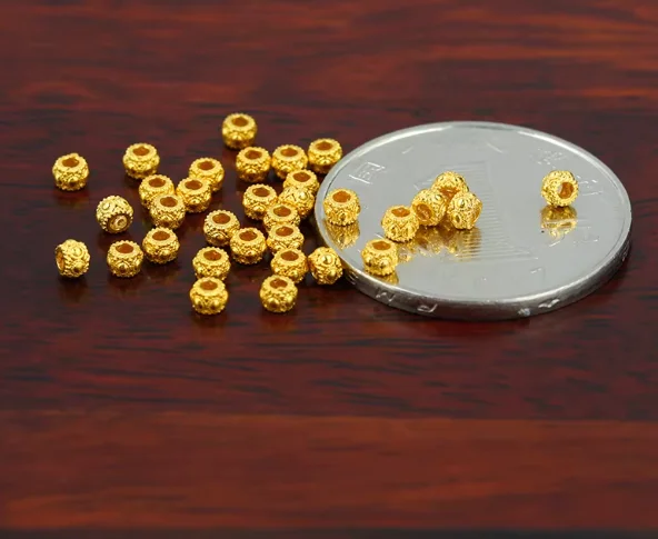 18k gold beads karat gold spacers
18k gold beads karat gold spacers