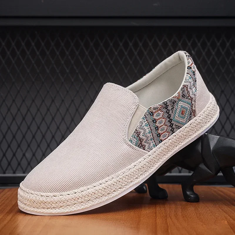 Men Loafers Shoes Summer Shoes Man New Fashion Canvas Footwear Soft Flat Comfy Flock Suede Leather Men Casual Vulcanized Shoe
Men Loafers Shoes Summer Shoes Man New Fashion Canvas Footwear Soft Flat Comfy Flock Suede Leather Men Casual Vulcanized Shoe