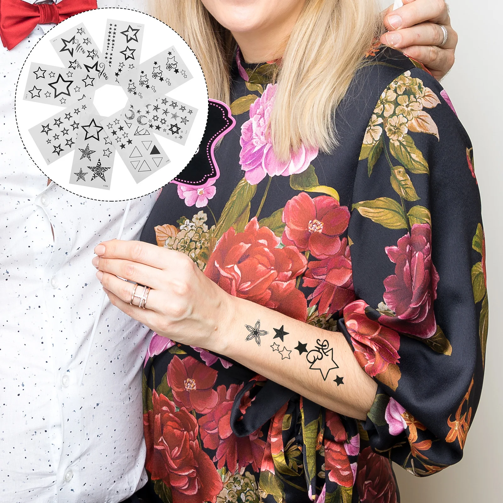 8 Sheets Tattoo Sticker Set Temporary Realistic Tattoos Decals Party Favors for Women Adults Trendy Fashion
8 Sheets Tattoo Sticker Set Temporary Realistic Tattoos Decals Party Favors for Women Adults Trendy Fashion