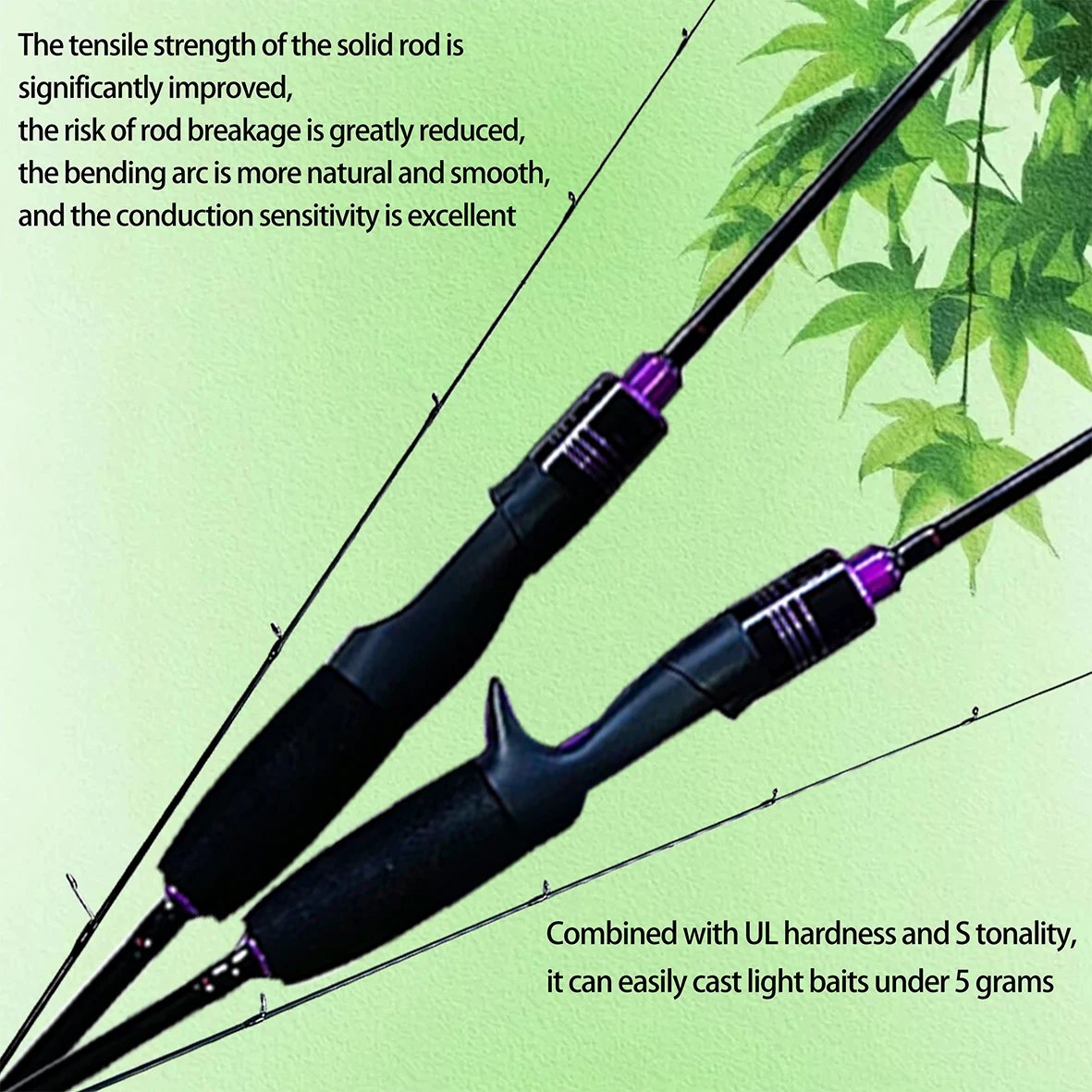 Ul-Tone Fishing Rod, Lure Rod, Solid Carbon Fiber Rod Tip, Strong, Sturdy, Lightweight, Sensitive and Responsive. Suitable for Various Outdoor Waters, Ideal for Long-Distance Casting. Comes with a Metal Bracket and Ceramic Guide Rings for Smoother Casting
Ul-Tone Fishing Rod, Lure Rod, Solid Carbon Fiber Rod Tip, Strong, Sturdy, Lightweight, Sensitive and Responsive. Suitable for Various Outdoor Waters, Ideal for Long-Distance Casting. Comes with a Metal Bracket and Ceramic Guide Rings for Smoother Casting