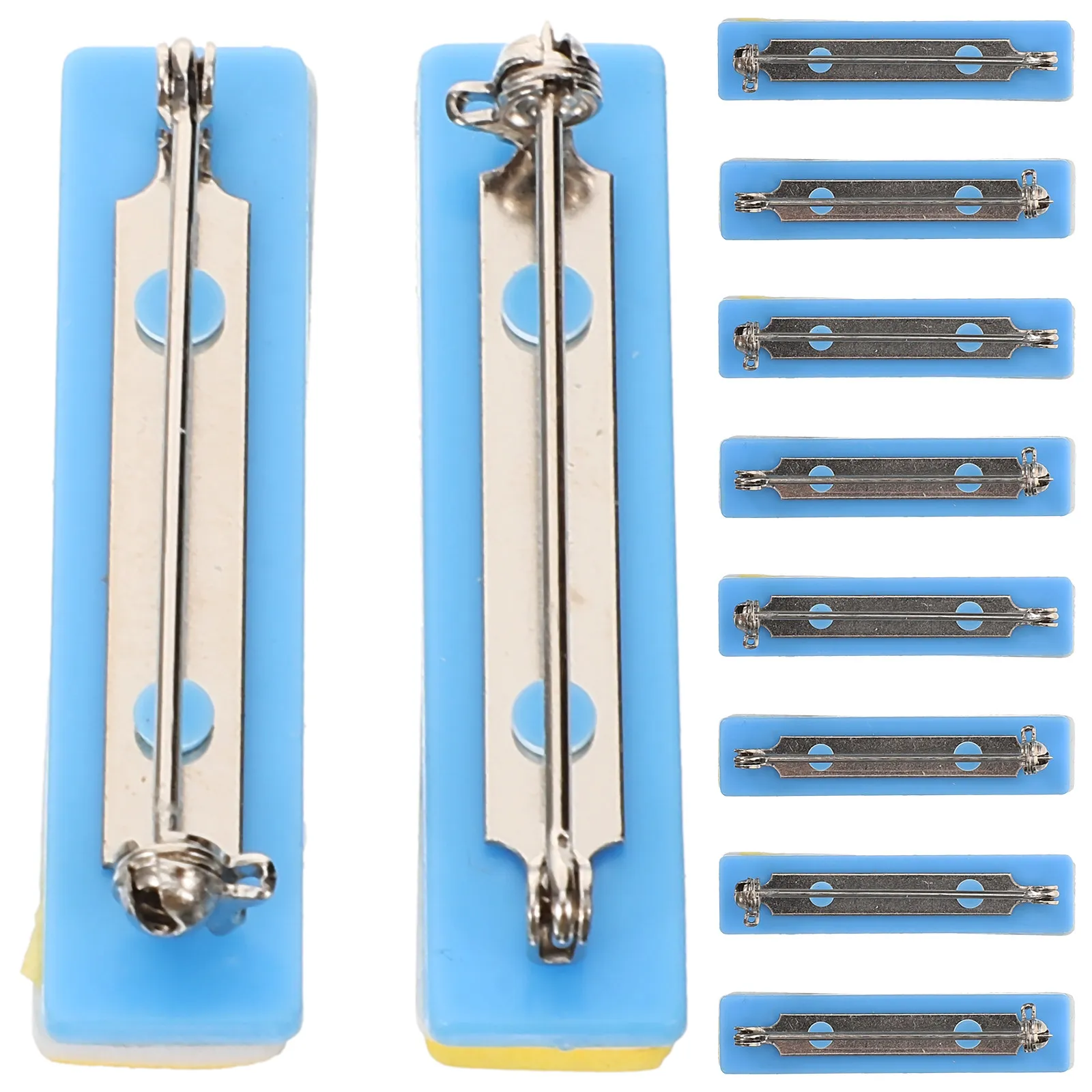 10Pcs Double-Sided Adhesive Badge Pin Backs Self-Adhesive Plastic Safety Pins Chest Buckle for Id Name Tag Office Hospital Staff
10Pcs Double-Sided Adhesive Badge Pin Backs Self-Adhesive Plastic Safety Pins Chest Buckle for Id Name Tag Office Hospital Staff