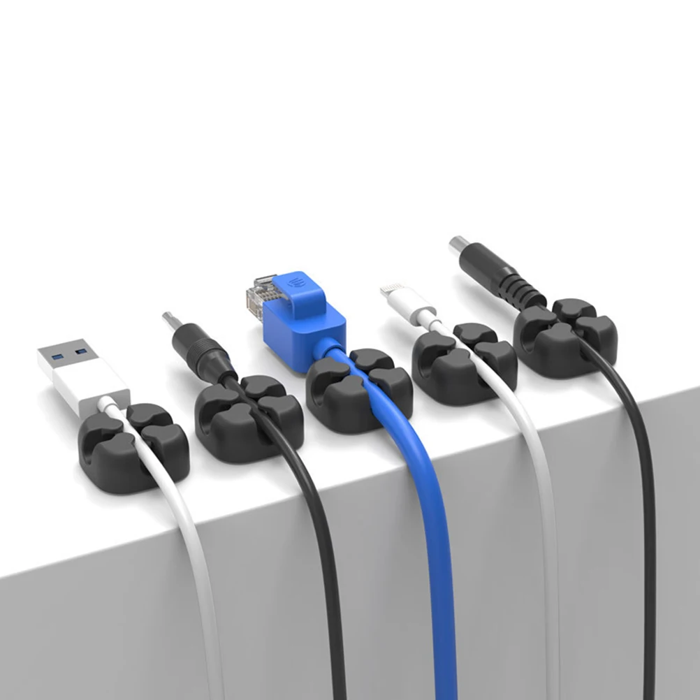 5 pcs Silicone Cable Winder Compact Wire Organizer Desktop Cord Holder Strong Adhesive Universal Cable Management Black Gray
5 pcs Silicone Cable Winder Compact Wire Organizer Desktop Cord Holder Strong Adhesive Universal Cable Management Black Gray