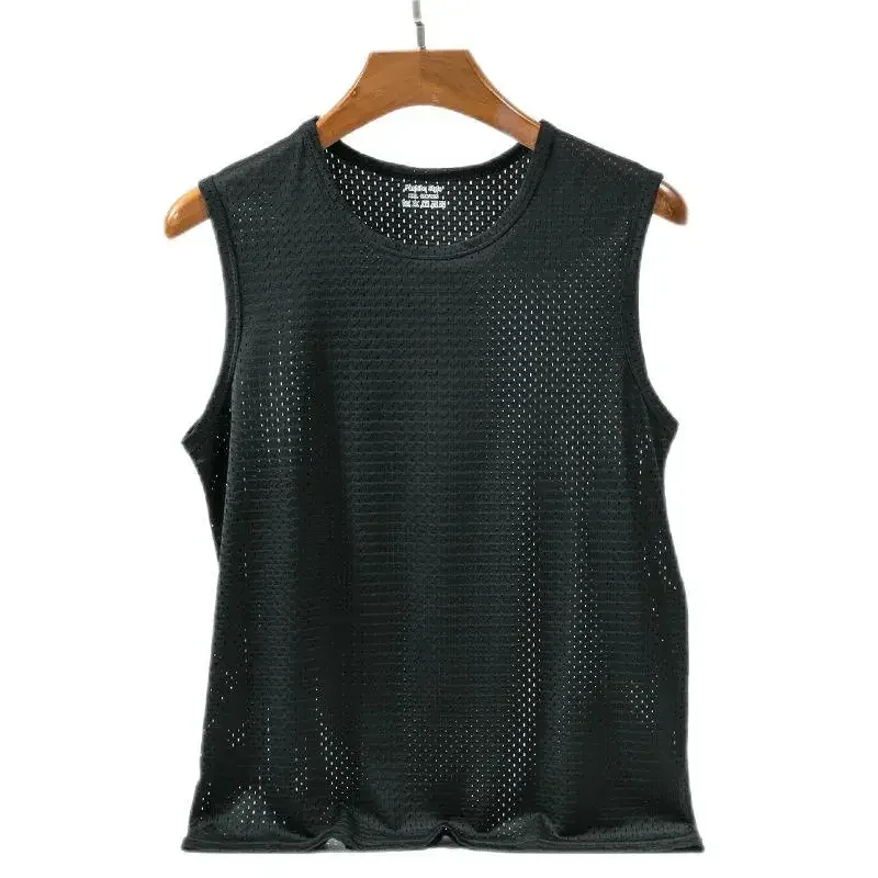 Men Tops Ice Silk Vest Outer Wear Quick-Drying Mesh Hole Breathable Sleeveless T Shirts 2025 Summer Cool Vest Beach Travel Tanks
Men Tops Ice Silk Vest Outer Wear Quick-Drying Mesh Hole Breathable Sleeveless T Shirts 2025 Summer Cool Vest Beach Travel Tanks