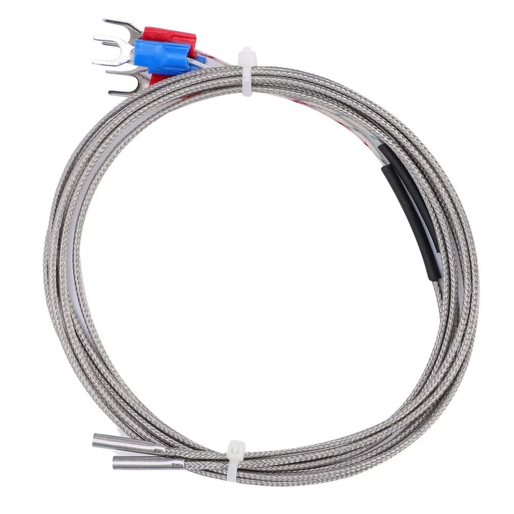 4PCS 3x15x1000 K-Type Thermocouple Metal Shielded Core Stainless Steel Woven Thermistor Temperature Sensor Small Size
4PCS 3x15x1000 K-Type Thermocouple Metal Shielded Core Stainless Steel Woven Thermistor Temperature Sensor Small Size