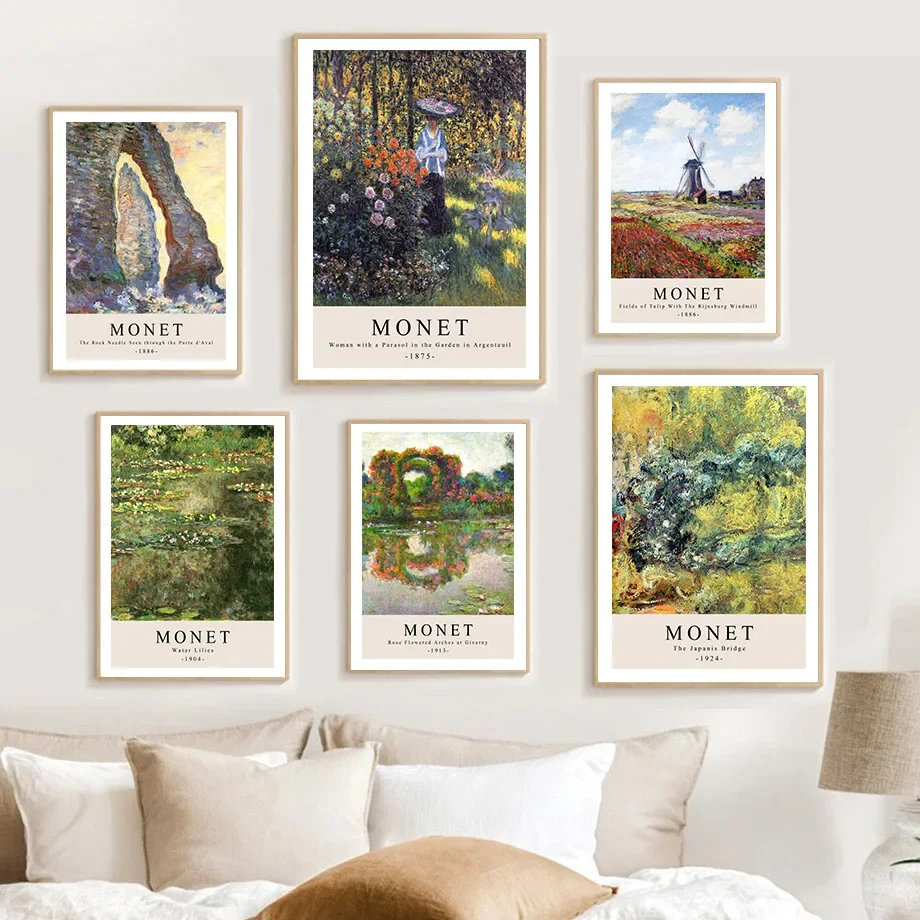 Claude Monet Water Lilies Garden Retro Abstract Canvas Painting Wall Art Print Living Room Decor Poster
Claude Monet Water Lilies Garden Retro Abstract Canvas Painting Wall Art Print Living Room Decor Poster