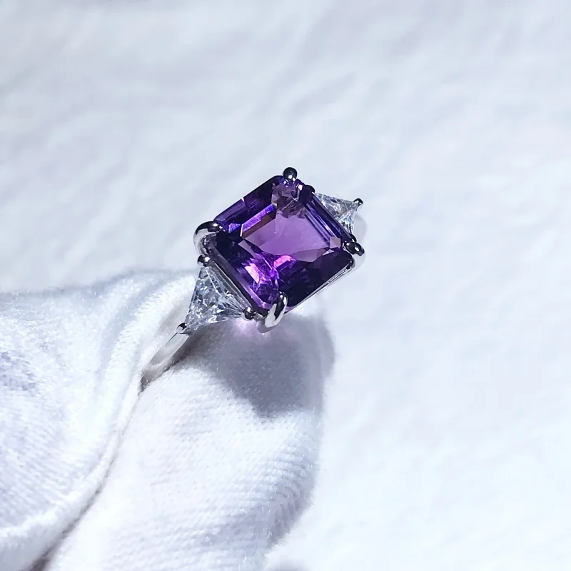 Кольцо для девочек SGARIT с натуральным аметистом, серебро s925, женские украшения с кристаллами для вечеринок, изысканные аксессуары, широкое издание
Кольцо для девочек SGARIT с натуральным аметистом, серебро s925, женские украшения с кристаллами для вечеринок, изысканные аксессуары, широкое издание